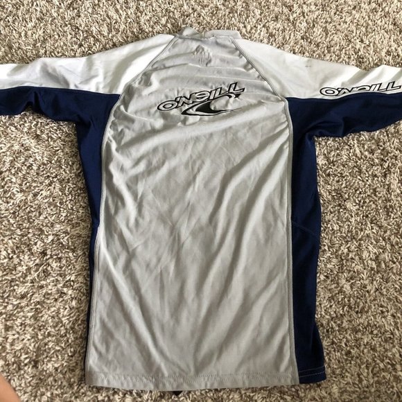 Oneill Boy's Performance 50+ SPF Rashguard Swim Shirt Size M Logo - Picture 8 of 11
